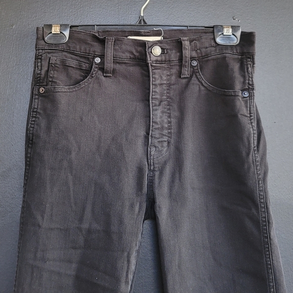 Madewell $129 Black 10" Highrise Skinny Jeans 27 - Picture 7 of 12